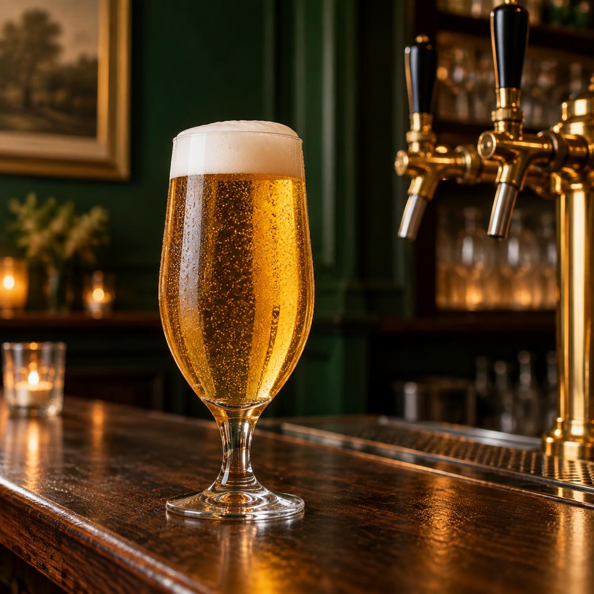 Illustratives frisch gezapftes Bier